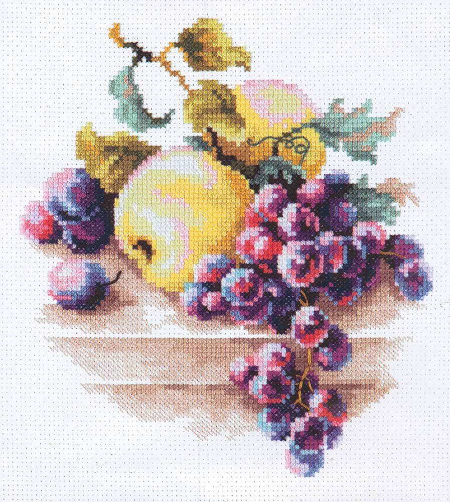 Kits :: Cross stitch :: Чаривна Мить :: Полная вышивка :: М Натюрморт с виноградом