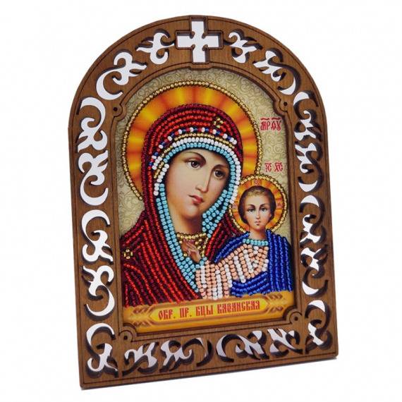 Икона Казанская Божья Матерь готовая вышивка