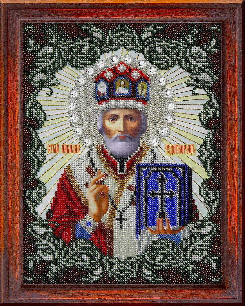Схема вышивки крестом Икона Св. Николай Чудотворец