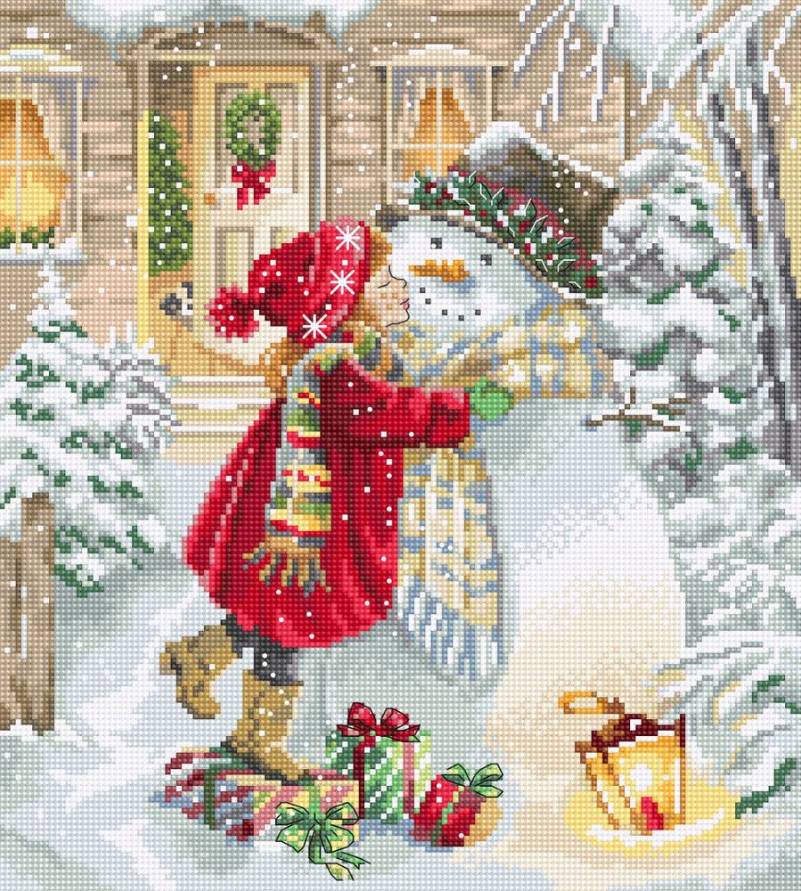 Зимние игры L8057. Вышивка нитками > Letistitch > Пейзажи. Winter Playtime