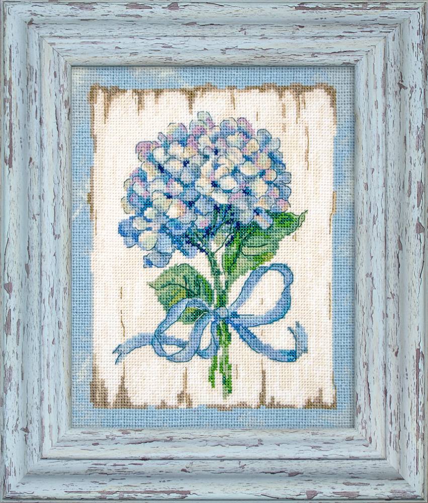 Схемы вышивки «синие цветы»