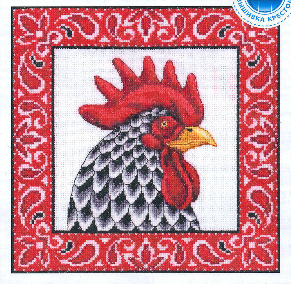 Петушок-красавец m660. Вышивка нитками > RTO > Животные. Handsome Rooster