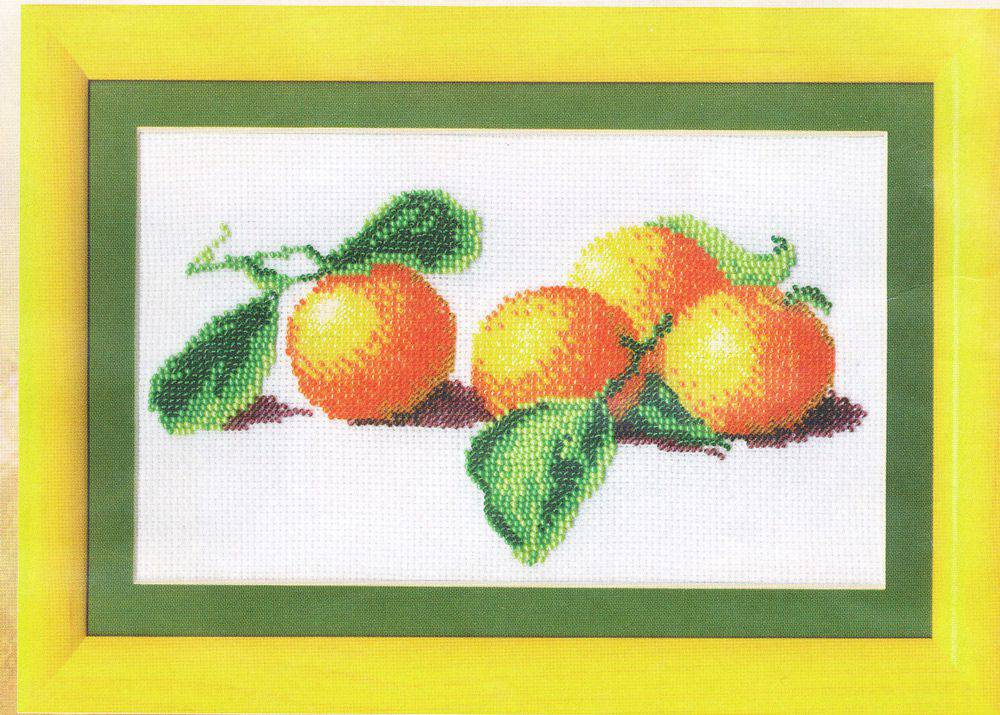 Схема для вышивания 8244 Рисунок на канве «Искусница» 8244 Апельсины 16х20см с мулине